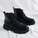 European Warm Series Martin Autumn High Top British Shoes Black Motorcycle Leather Waterproof Work Boots Men's Style_vogvips.com