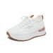 Daddy Shoes Female Student Sports And Leisure Mesh Breathable Thick-soled Heightening Shoes_vogvips.com