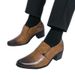 New British Style Height Increasing Pointed Leather Wedge Casual Korean Fashion Men's Trendy Shoes_vogvips.com