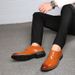 Men's Brogue Dress Shoes Oxford Leather Formal Shoes_vogvips.com
