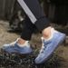 Labor Protection Shoes Steel Baotu Anti-smash Anti-puncture Flying Fabric Comfortable Lightweight Fashion Trend Safety Protection Work Shoes_vogvips.com