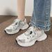 Fashion Dad Sneakers For Women 2024 Spring/Summer New Mesh Breathable Thick Sole Non-Slip Lightweight Student Running_vogvips.com