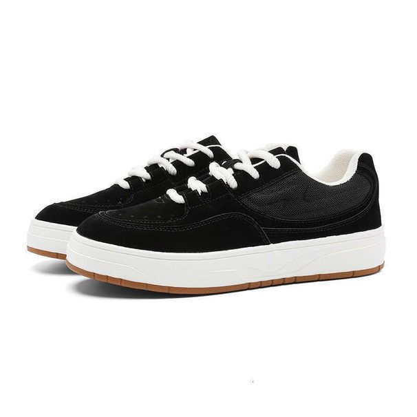 Suede Black Versatile Basic Style Student Cloth Spring Autumn New Men's Casual Shoes_vogvips.com