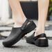 Litfun Summer Clogs Slippers For Men New Waterproof Oil-proof Kitchen Chef Outdoor Antiskid Garden Shoes EVA Beach_vogvips.com