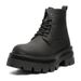 High Street Men's Boots Retro Thick-soled Heightening Tooling Boots Lace-up Martin Boots_vogvips.com
