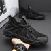 Men's Trendy Work Shoes Breathable Mesh Flyknit Sports 2025 New Summer Style_vogvips.com