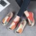 New Spring Women, Old Beijing Cloth Trendy Paintings, Casual Shoes, Polyurethane Soft Soled One Step Shoes For Women_vogvips.com