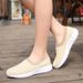 Spring New Women's Middle Aged And Elderly Walking Lightweight Flat Casual Shoes, Comfortable Lazy Shoes E7b Ec8_vogvips.com