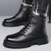 European Warm Series 2025 Autumn Winter New High-top Cotton With Fleece Lining, Warm Work Martin Boots, Men's Thick-soled Shoes 2361_vogvips.com