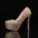 Women's Shoes autumn new 14cm high heel ladies rhinestone banquet wedding shoes_vogvips.com