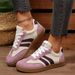 Contrasting Color Plus Size Sneakers Spring And Autumn New Round Toe Deep Mouth Soft Sole Non-slip Wear-resistant Flat_vogvips.com
