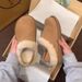 2024 Winter New European Style Slip-On Fur Two-Way Women's Cotton Shoes Casual Snow Boots For Women_vogvips.com