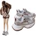 Ultra-light Dad For Women, Spring And Autumn 2025 New Ins Style Versatile White Shoes, Thick Sole, Height Increasing,_vogvips.com
