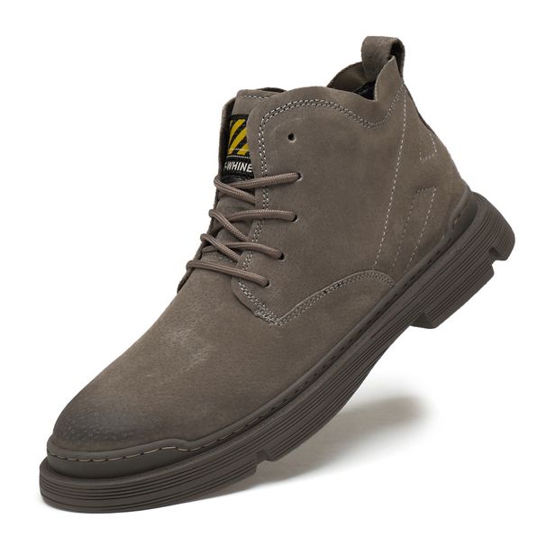 Men's Casual Men's Leather Boots Front Breathable Martin Boots Low Heel Tooling Boots Non-slip Bottom_vogvips.com