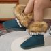 Women's Shoes Round Toe Flat Wool And Fleece Warm Cotton Boots_vogvips.com