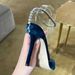 Manufacturer's New Summer Stiletto Heels With Rhinestone Chains, Pointed Toe, Suede, Sexy Closed-toe Sandals_vogvips.com