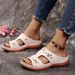 Large Size One Line For Women In Summer, Roman Style Shoes Sloping Heels, Thick Soled Sandals With Embroidered Flowers,_vogvips.com
