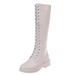 Long For Women New Autumn Winter Black Over-the-Knee Thickened High Martin Boots_vogvips.com