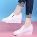 Dad 2022 Spring/Summer New Trendy Shoes Leather Versatile Comfortable Casual Sports Height Increasing White Sneakers For_vogvips.com