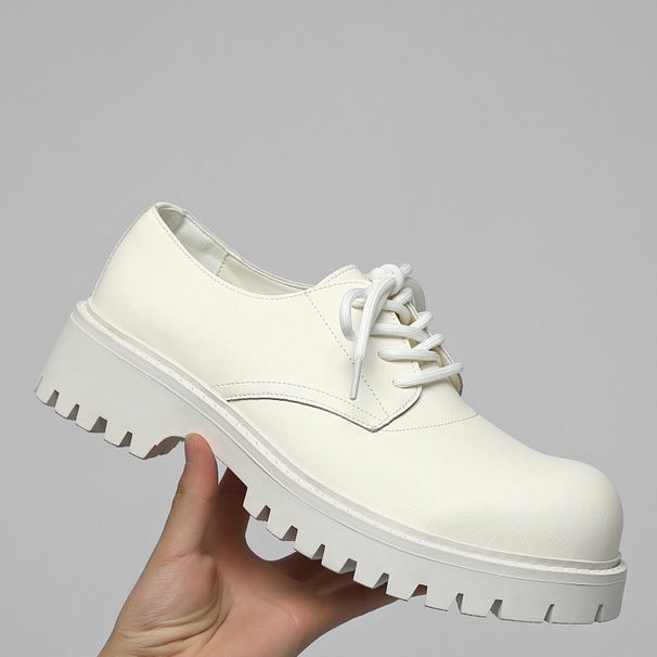 2025 Men's Casual Round-Toe Versatile Leather British Style Height-Increasing Derby Shoes Thick-Soled Low-Top Martin_vogvips.com