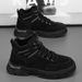 Men's Martin 2025 Autumn New Casual Outdoor High-top Wear-resistant Korean Style Thick-soled Non-slip Sports Boots_vogvips.com