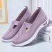 Women's Oversized Soft Soled Mom's Shoes, Breathable Mesh, Old Beijing Cloth Shoes_vogvips.com
