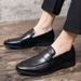 Men's Casual Business Formal Leather Shoes Men Spring Autumn British Style Loafers Trendy Slip-On Moccasins_vogvips.com