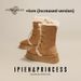 Fleece-Lined Warm Snow For Women 2025 Winter New Thick-Soled Height-Increasing Thickened Fur Boots Brown Versatile_vogvips.com