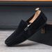 SHLIANG New Men's Loafers Breathable Shoes Comfort Plaid Leather Casual Shoes For Men Slip On Concise Quality Drive Men Sneakers X0033_vogvips.com