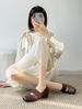 High-5CM Minimalist Ballet Shoes With Pig-nose Elephant Pattern, Retro Fashion Single Shoes, Mary Jane Style_vogvips.com