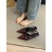 Chuyuji Niche High Heels For Women 2026 New French Style Elegant Black Pointed Toe Shallow Thin Heel Backless Sandals_vogvips.com