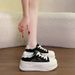 2026 New Fashion German Training Shoes Casual Sports Shoes Platform Shoes Women's Shoes Spring And Summer Breathable White Shoes_vogvips.com