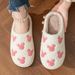 Fashion House Slippers For Women Men Winter Warm Home Comfy Cute Cartoon Indoor Slides Soft Sole Shoes Christmas Gifts_vogvips.com