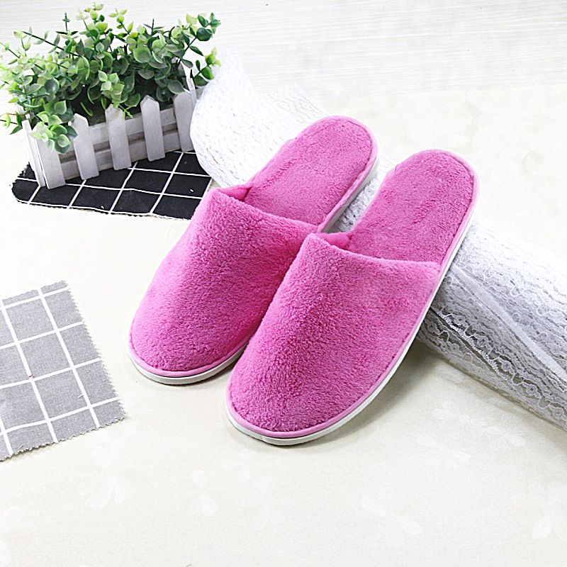 5 Pairs Of A Dozen Men Women Hotel Disposable Slippers Hospitality Travel Comfortable High-Quality Slides Sandals_vogvips.com