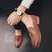 New Fashion Genuine Leather Tassel Business Casual Loafer Shoes For Men Black Business Formal Leather Shoes For Daily Office Casual Men's Shoes For Dr_vogvips.com