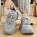 Men’s Shoes men's shoes summer youth mesh sports shoes running boys trendy brand black warrior dad shoes height increase_vogvips.com