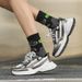 2025 Couple Mesh Breathable Dad Low Top Thick Sole Height Increasing Casual Men's Sports Running Shoes YH917 Generation_vogvips.com