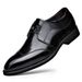 Men's Slip-On Dress Shoes – Pointed Toe Business Casual Shoes (Embroidered & No Laces)_vogvips.com