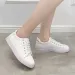Women Sneakers 2024 Fashion Breathble Vulcanized Pu Leather Platform White Lace Up Casual Shoes Zapatos Mujer_vogvips.com