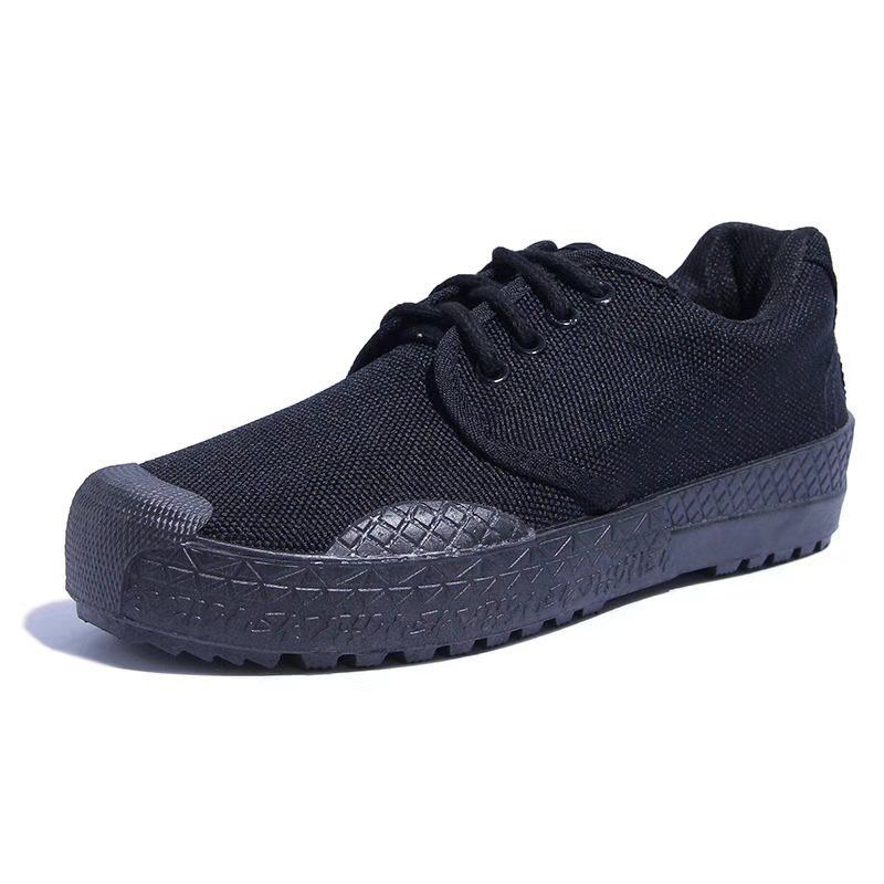Unisex Camouflage Work Shoes Rubber Military Training Low Top Non-Slip Labor Footwear for Construction Site_vogvips.com