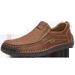 Plus-Size Trendy Driving Men's Shoes Breathable Genuine Leather Versatile Loafers Men's Business British Style Casual Le_vogvips.com