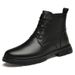 Martin Boots Men's Mid-top Leather Boots Men's Casual High-top Leather Shoes_vogvips.com
