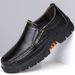 Slip-On British Style Casual Leather Soft Sole Top Layer Cowhide Business Men's Shoes Non-Slip Stitched Four Seasons_vogvips.com