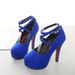 Foreign Trade European And American Style High Spring New Pointed Toe Shoes With Belt Buckle Chunky Heels Fashion_vogvips.com