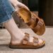 Women's Cork Slippers, Women's Shoes, Outdoor Half Slippers, Men's Two Button Flip Flops, Beach Shoes, Sandals, Trendy Pine Shoes_vogvips.com