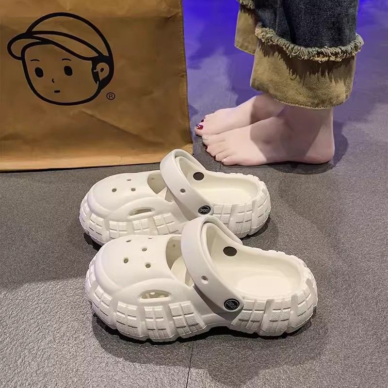 Trampling Keywords Feeling, Hole Slippers, Beach Slippers For Men And Women, Outdoor Slippers, Feeling, , Women, ,_vogvips.com