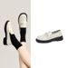 Dadong Spring: Lightweight Leather Thick-soled Sho, Comfortable For Commuting, Loafers, Simple And Stylish Women's_vogvips.com