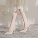 High-end Style Thin Pointed Toe High Heel Sandals For Women Summer New Backless Closed-toe Shoes To Match Dresses_vogvips.com