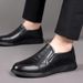 Euro Step Casual 2025 Autumn New Versatile Middle-aged And Elderly Dad Shoes Men's High-end Genuine Leather Loafers_vogvips.com