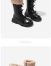 Girls' Long Boots 2025-1 Autumn/Winter New Style Fleece Cotton Boots_vogvips.com